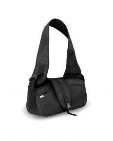 Bolsa de transporte para perro Beverly Hills M, negra, hasta 8 kg