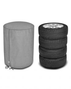 Funda protectora para guardar 4 ruedas de coche 4wheels, 68 x 80 cm, gris
