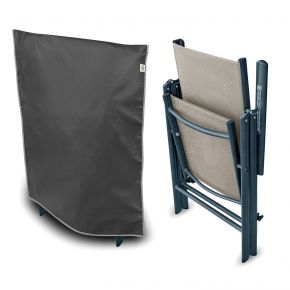 Funda para silla plegable de jardín, gris grafito (73 x 90 cm)