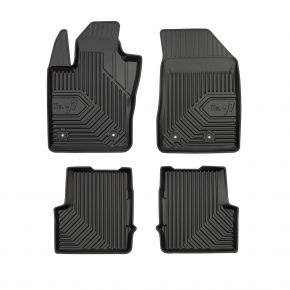 Alfombrillas de goma 3D No.77 para FIAT 500X 2014-up (4 piezas)