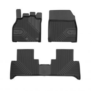 Alfombrillas de goma 3D No.77 para RENAULT SCENIC III 2009-2016 (3 piezas)