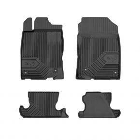 Alfombrillas de goma 3D No.77 para HONDA CR-Z hatchback 2010-2016 (4 piezas)