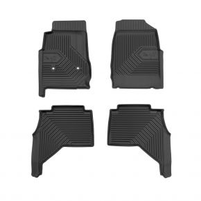 Alfombrillas de goma 3D No.77 para ISUZU D-MAX II 2011-2019 (4 piezas)