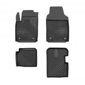 Alfombrillas de goma 3D No.77 para Fiat 500 hatchback, hybrid desde 2020 (4 piezas)