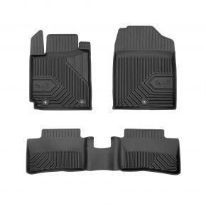 Alfombrillas de goma 3D No.77 para Kia Picanto III hatchback, distancia entre topes 29, 5cm desde 2017 (3 piezas)