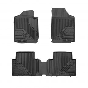 Alfombrillas de goma 3D No.77 para Kia Carens III minivan 2006-2013 (4 piezas)