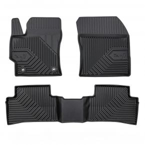 Alfombrillas de goma 3D No.77 para Toyota Corolla XII hatchback, hybrid desde 2018 (3 piezas)