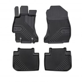 Alfombrillas de goma 3D No.77 para Subaru Forester IV 2012-2018 (3 piezas)