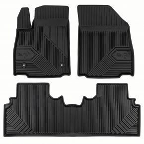 Alfombrillas de goma 3D No.77 para Kia EV3 crossover desde 2024 (3 piezas)