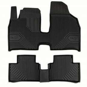 Alfombrillas de goma 3D No.77 para Leapmotor T03 hatchback desde 2020 (2 piezas)