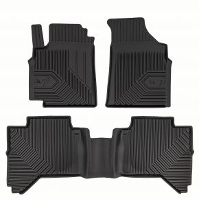 Alfombrillas de goma 3D No.77 para JAC T8 Pro pickup desde 2025 (3 piezas)