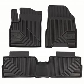 Alfombrillas de goma 3D No.77 para Jaecoo J5 crossover, excepto hybrid desde 2025 (3 piezas)