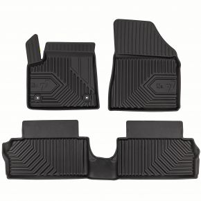 Alfombrillas de goma 3D No.77 para Fiat Grande Panda hatchback, Electric desde 2024 (3 piezas)