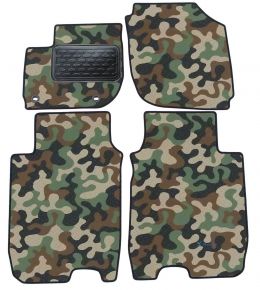 Alfombras textiles de camuflaje para Honda HR-V 2015-up 4 piezas