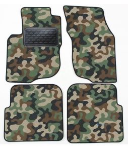 Alfombras textiles de camuflaje para Mitsubishi Carizma 1995-2004 4 piezas