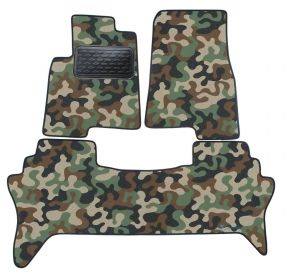 Alfombras textiles de camuflaje para Mitsubishi Pajero 2007-2016 4 piezas