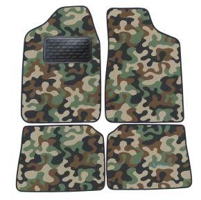 Alfombras textiles de camuflaje para Peugeot 106 1992-2003 4 piezas