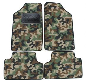 Alfombras textiles de camuflaje para Peugeot 205 1984-1997 4 piezas