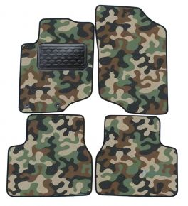 Alfombras textiles de camuflaje para Peugeot 207 2006-up /208 2012-up