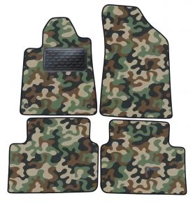 Alfombras textiles de camuflaje para Peugeot 407 2004-2011 4 piezas