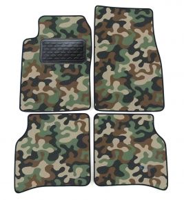 Alfombras textiles de camuflaje para Peugeot 306 1992-2000 4 piezas