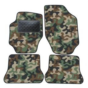 Alfombras textiles de camuflaje para Peugeot 307 cc 2001-up