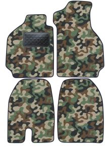 Alfombras textiles de camuflaje para Porsche 911 SC Targa 1978-1983 4 piezas