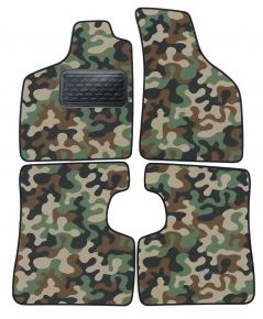 Alfombras textiles de camuflaje para Renault Twingo I 1993-2006 4 piezas