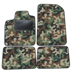 Alfombras textiles de camuflaje para Renault Twingo II 2007-up 4 piezas