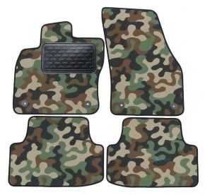 Alfombras textiles de camuflaje para Seat Ateca 2016-up 4 piezas
