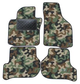 Alfombras textiles de camuflaje para Skoda Octavia II /GOLF V/ GOLF VI /JETTA
