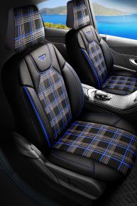 Fundas de asiento FETHIYE negro-azul
