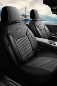 Fundas de asiento PRAG negro-gris para AUDI Q5 - fundas de asiento elegantes y duraderas, instalación fácil