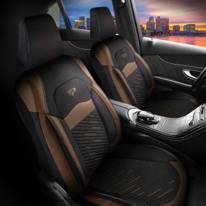 Fundas de asiento APOLLON negro-marrón