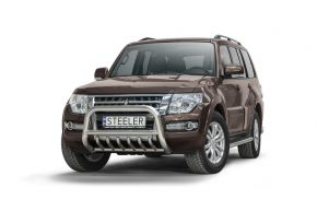 Bullbar delanteros Steeler para Mitsubishi Pajero 2007-2014 Modelo G