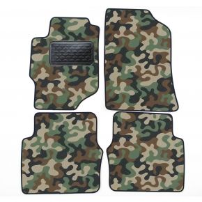 Alfombras textiles de camuflaje para Honda Accord 1998-2003 4 piezas