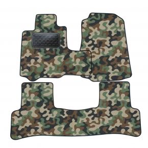 Alfombras textiles de camuflaje para Honda CRV 2006-2012 4 piezas