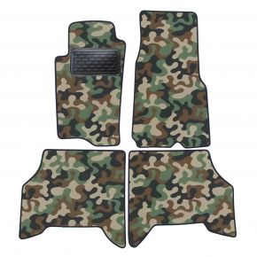 Alfombras textiles de camuflaje para Jeep Grand Cherokee 1991-1999 4 piezas