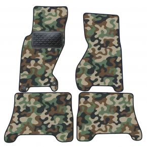 Alfombras textiles de camuflaje para Jeep Grand Cherokee 1999-2004 4 piezas