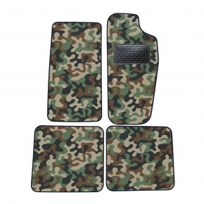 Alfombras textiles de camuflaje para Jeep Cherokee 1988-2001 4 piezas