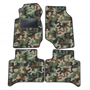 Alfombras textiles de camuflaje para Kia Sportage 1994-2004 4 piezas