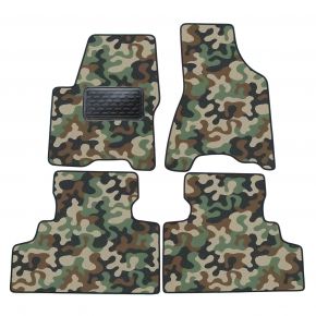 Alfombras textiles de camuflaje para Kia Sportage 2004- 2010 4 piezas