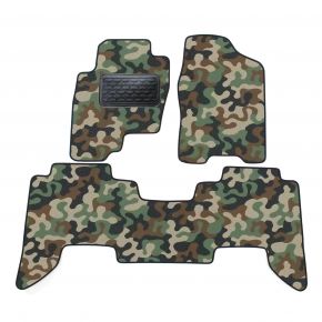 Alfombras textiles de camuflaje para Nissan Pathfinder 2005-2012 4 piezas