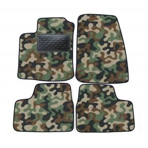 Alfombras textiles de camuflaje para Opel Astra II G 1999-2008 4 piezas