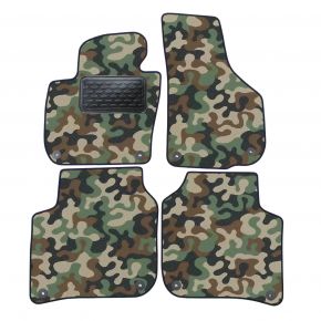 Alfombras textiles de camuflaje para Skoda Super B 2008-2015 4 piezas