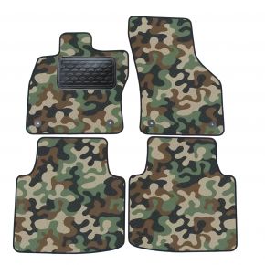 Alfombras textiles de camuflaje para Skoda Superb III 2015-up/ Passat B8 4 piezas