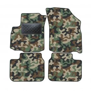 Alfombras textiles de camuflaje para Suzuki SX4 2005-2011 4 piezas