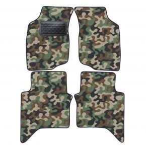 Alfombras textiles de camuflaje para Toyota Hilux 2006-2011 4 piezas