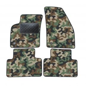 Alfombras textiles de camuflaje para Volvo V50 / S40 2004-2012 4 piezas