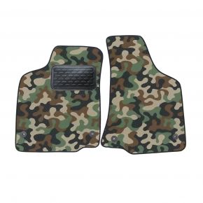 Alfombras textiles de camuflaje para Volkswagen Caddy 1998-2003 4 piezas